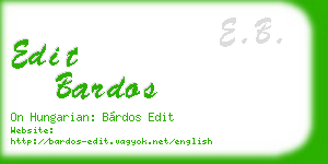 edit bardos business card