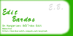 edit bardos business card